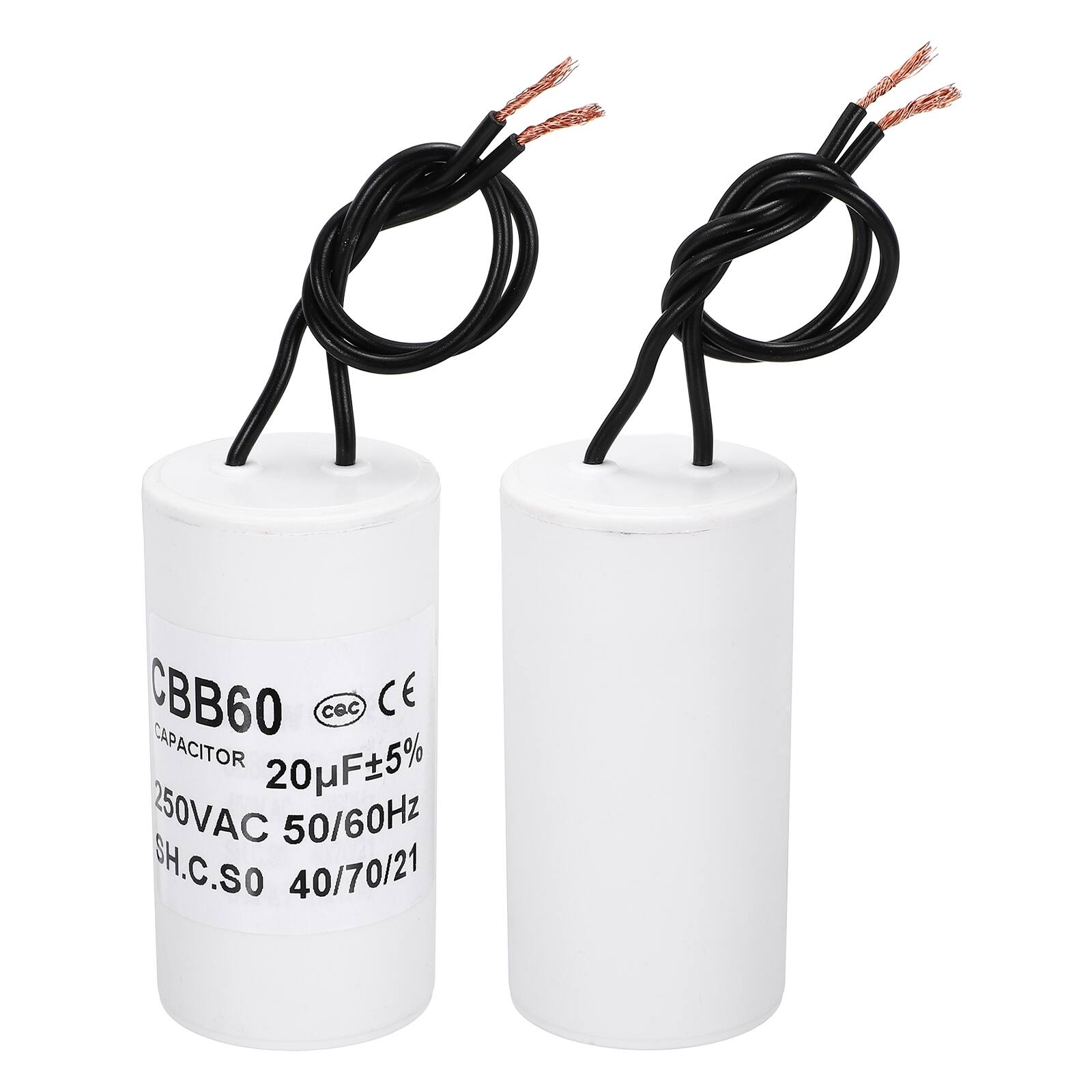 CBB60 CE CAPACITOR 20µF±5% 250VAC 50/60Hz SH.C.SO 40/70/21