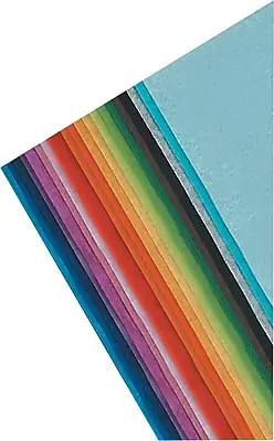 Front. art Tissue - Spectra Deluxe Bleeding Art Tissue, 12" x 18", 50 Sheets - Assorted Colors.