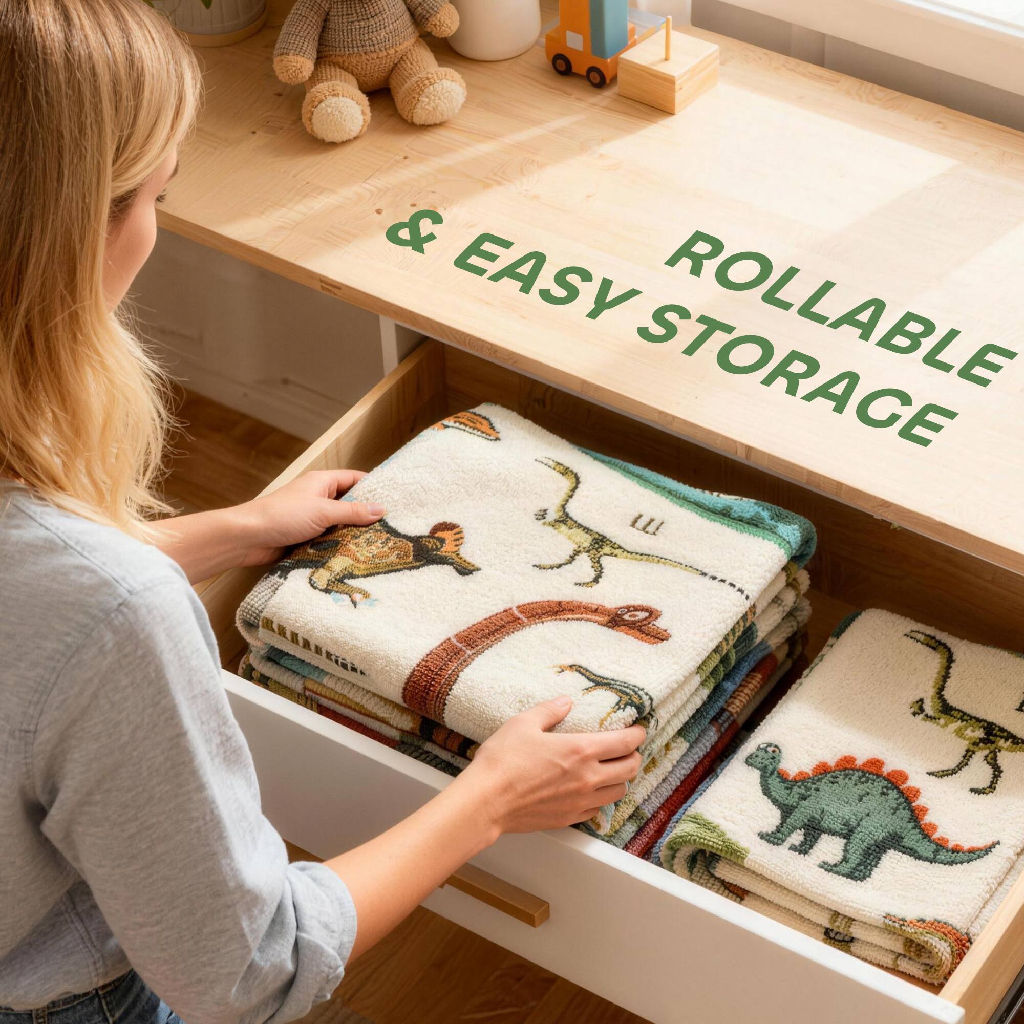 & EASY STORAGE  
ROLLABLE
