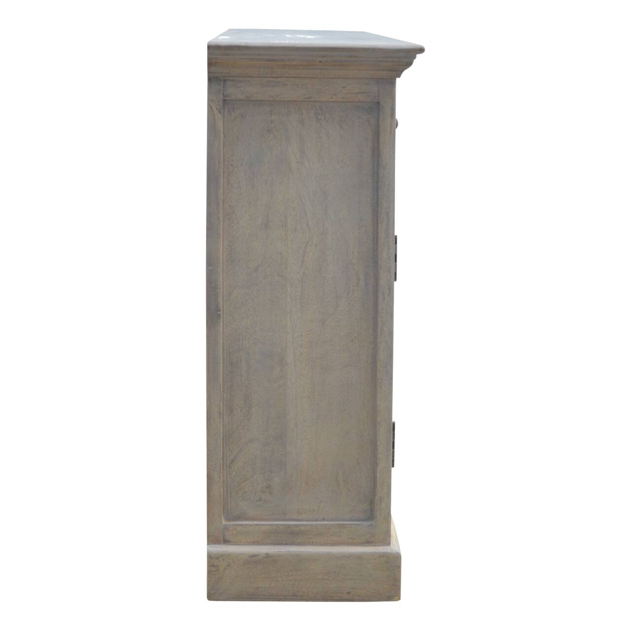 Alt View 5. Artisan Furniture - Artisan Furniture Solid Wood Stone Acid Wash Glazed Sideboard, 4 Drawers, 4 Doors, Grey - Acid Wash.