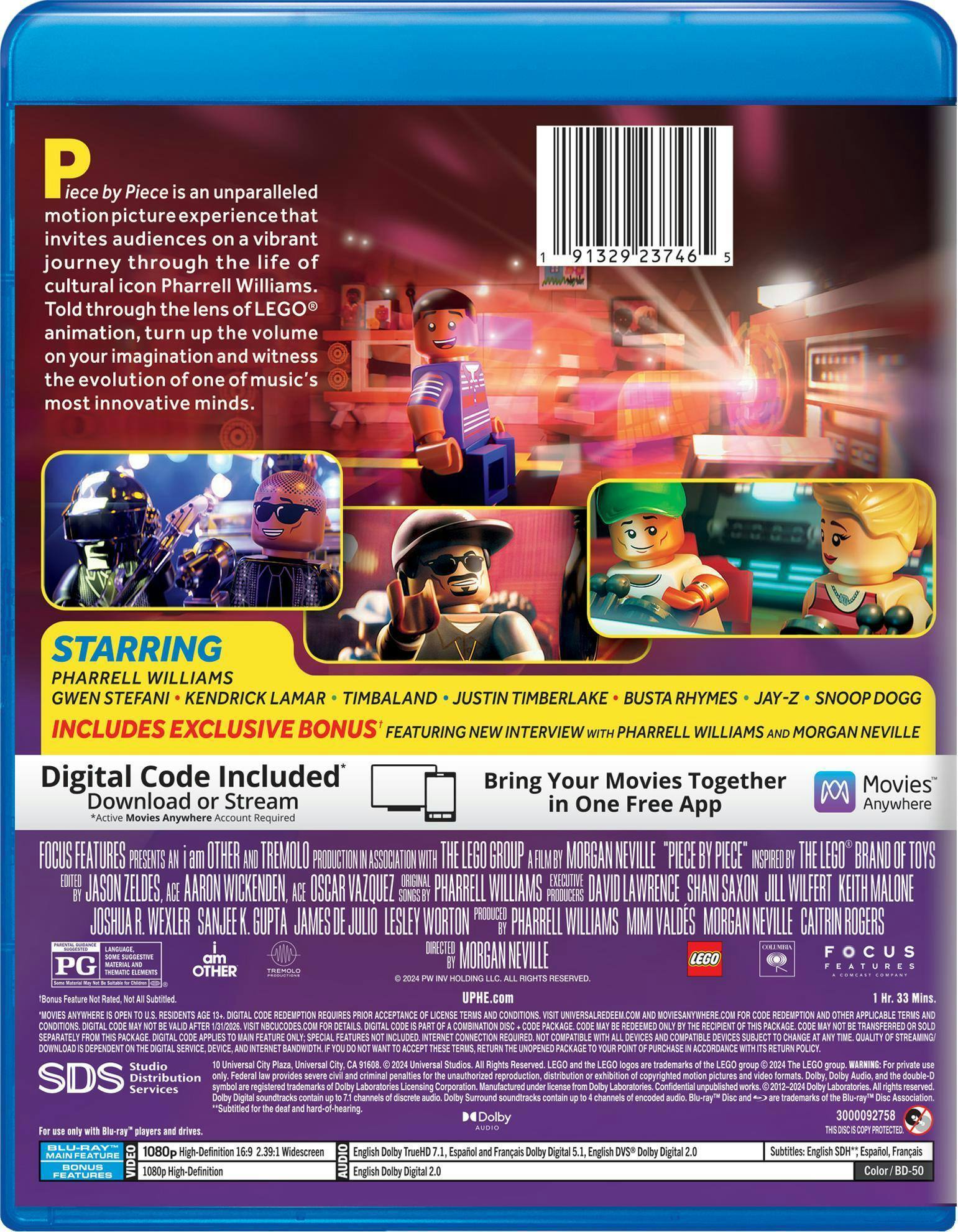 Back. Piece by Piece - Blu-ray + Digital [Blu-ray].