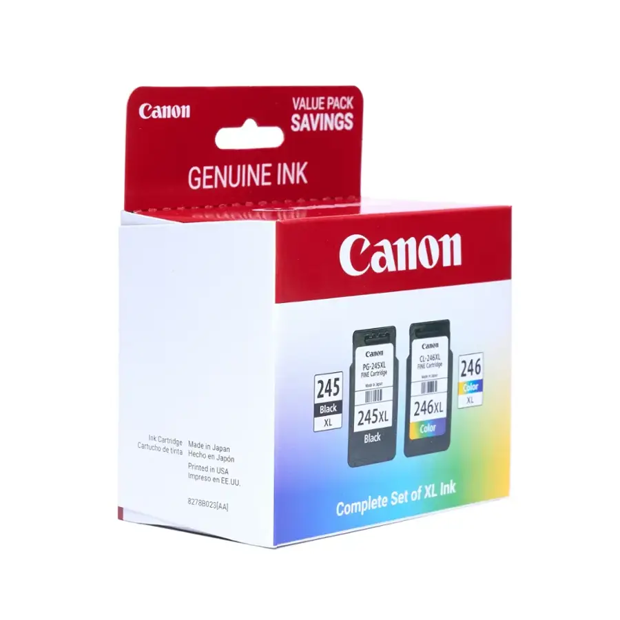 Canon PG 245 XL CL 246 XL Pack High Yield Ink Cartridges Black