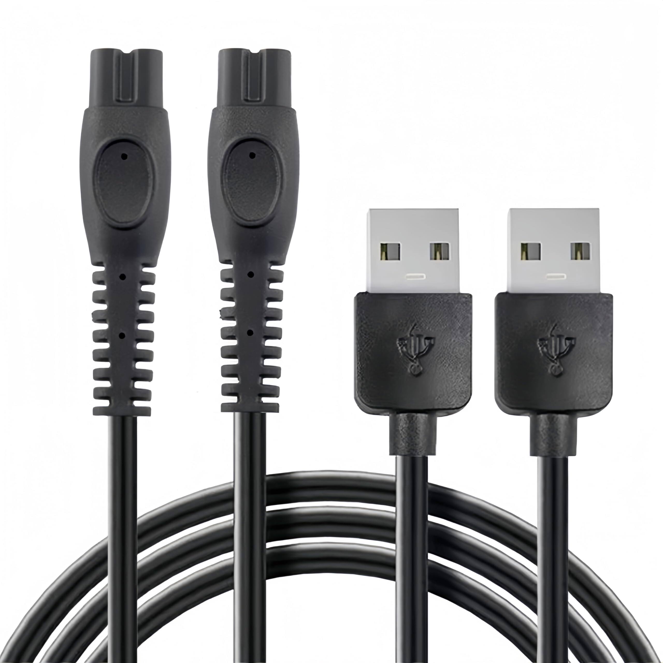 Front. ESBANY - USB Charger Cable for Philips Sonicare Cordless Power Flosser 3000 2000, 2 Pack.