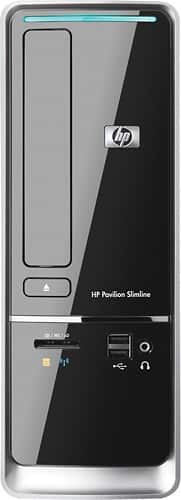 Front Standard. HP - Factory-Refurbished Pavilion Slimline Desktop / AMD Sempron™ Processor / 3GB Memory / 320GB Hard Drive.