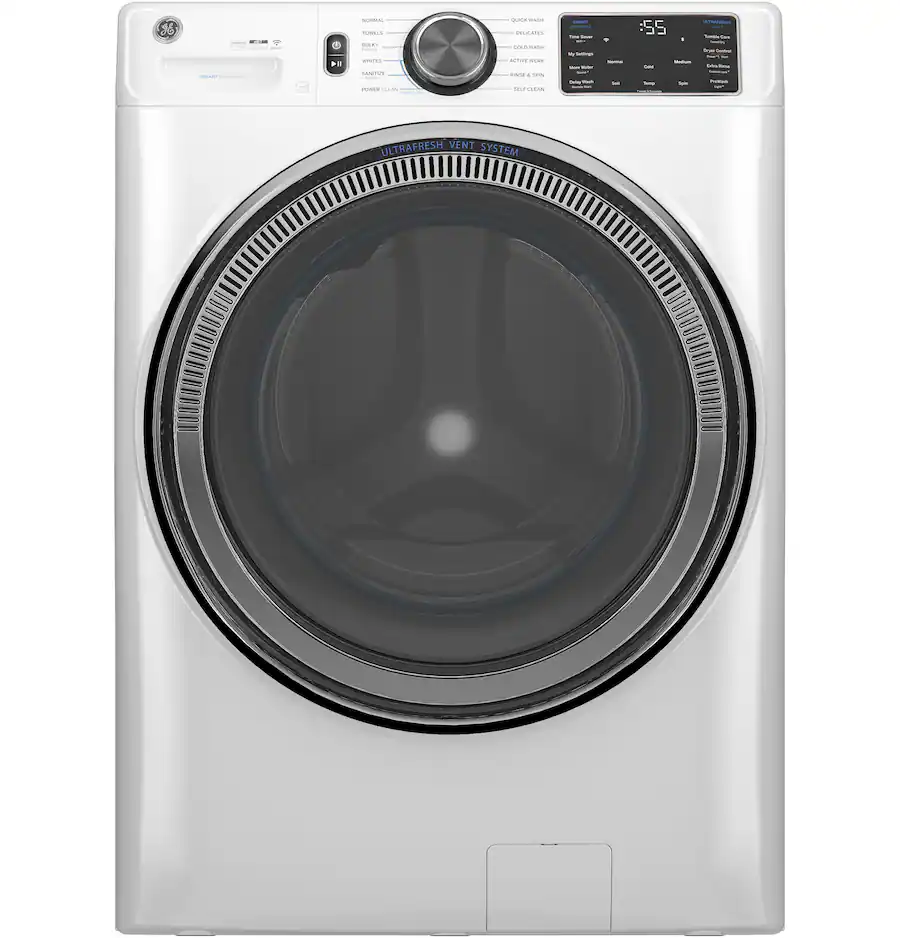 GE 5.0 Cu. Ft. Stackable Smart Front Load Washer with Steam ...