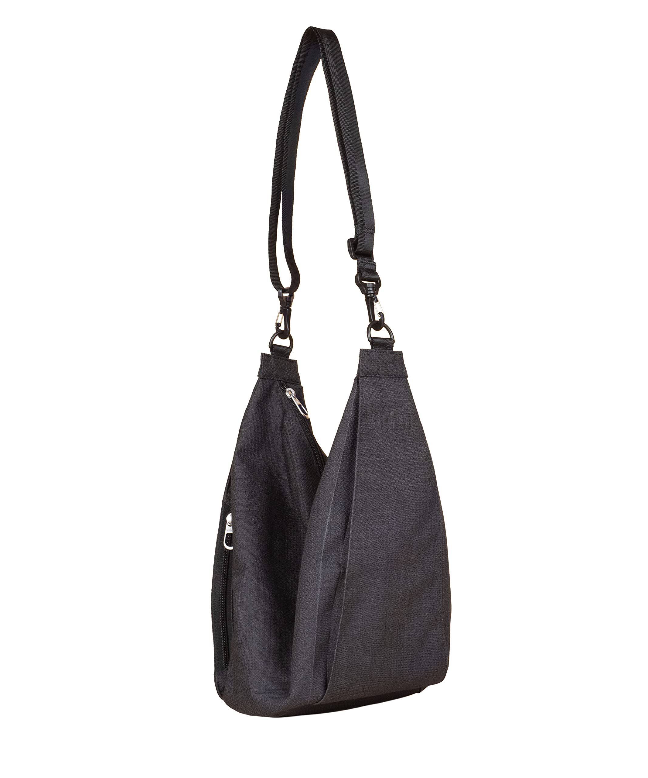 Left. Haiku - Haiku Crescent 2.0 Handbag - Black In Bloom.