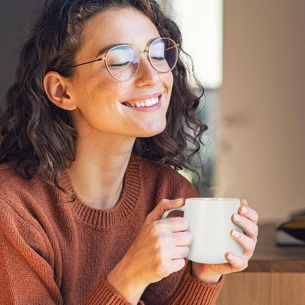 Alt View 1. Schertz - Smart Coffee Mug Warmer, 12.8oz, 131°F, USB-C, Auto On/Off, White - white.