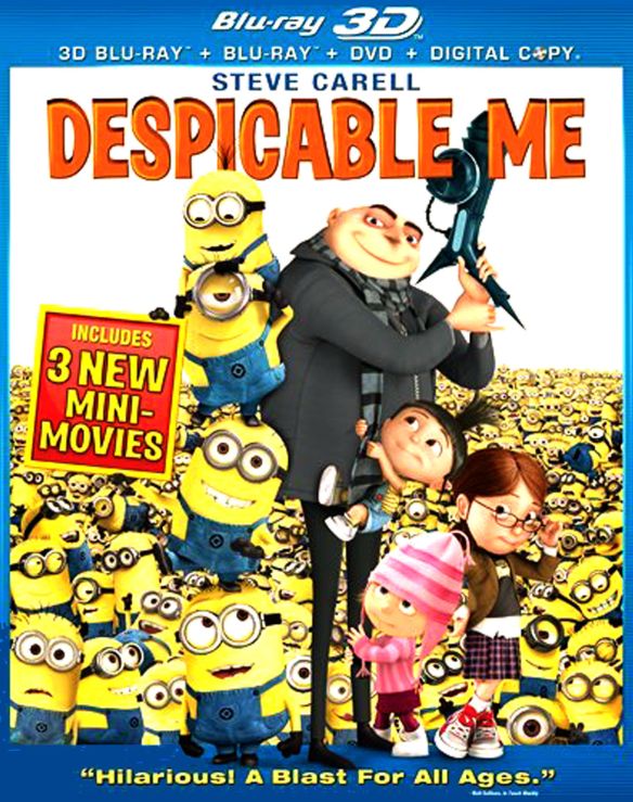  Despicable Me [4 Discs] [3D] [Blu-ray/DVD] [Blu-ray/Blu-ray 3D/DVD] [2010]