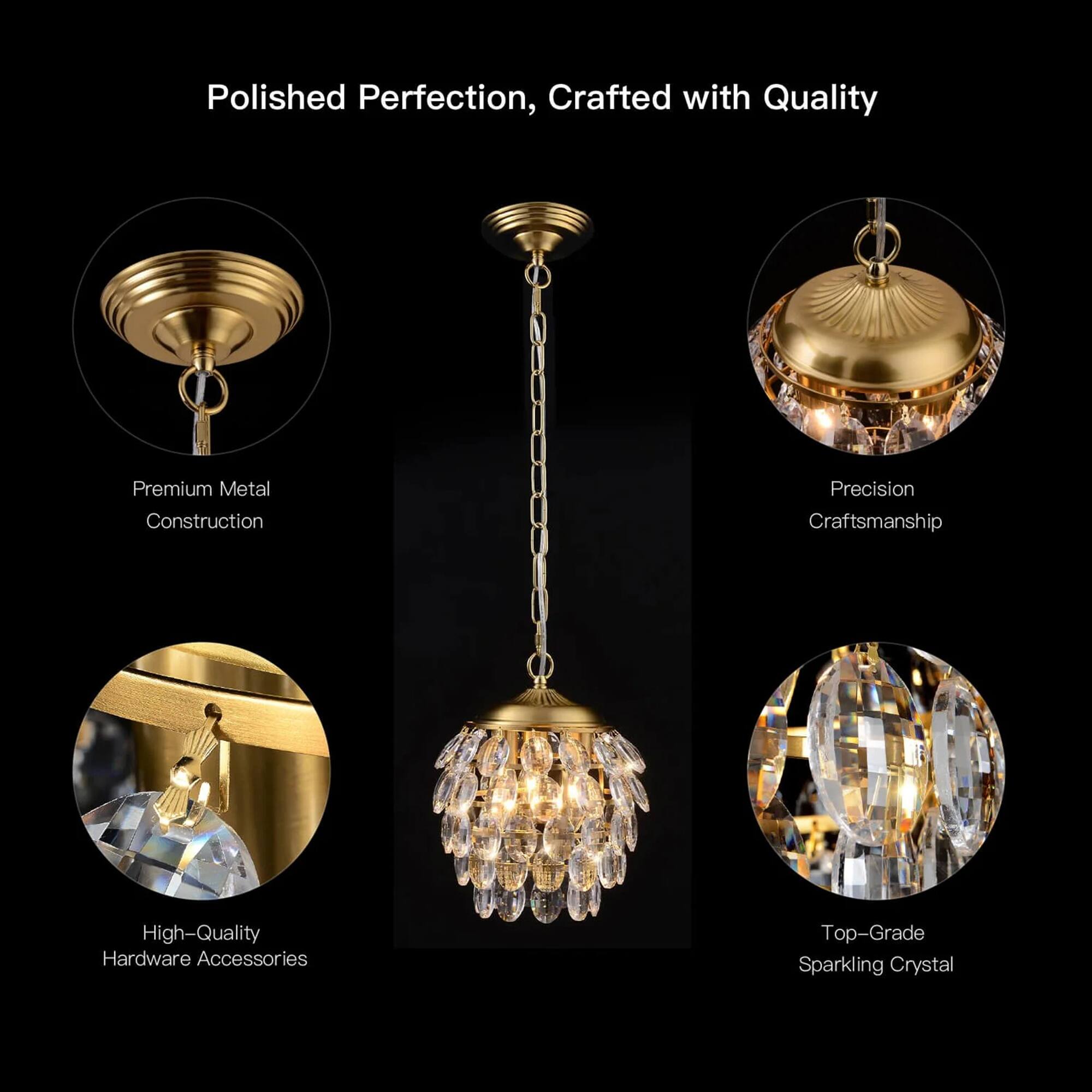 Polished Perfection, Crafted with Quality

- Premium Metal Construction
- Precision Craftsmanship
- High-Quality Hardware Accessories
- Top-Grade Sparkling Crystal