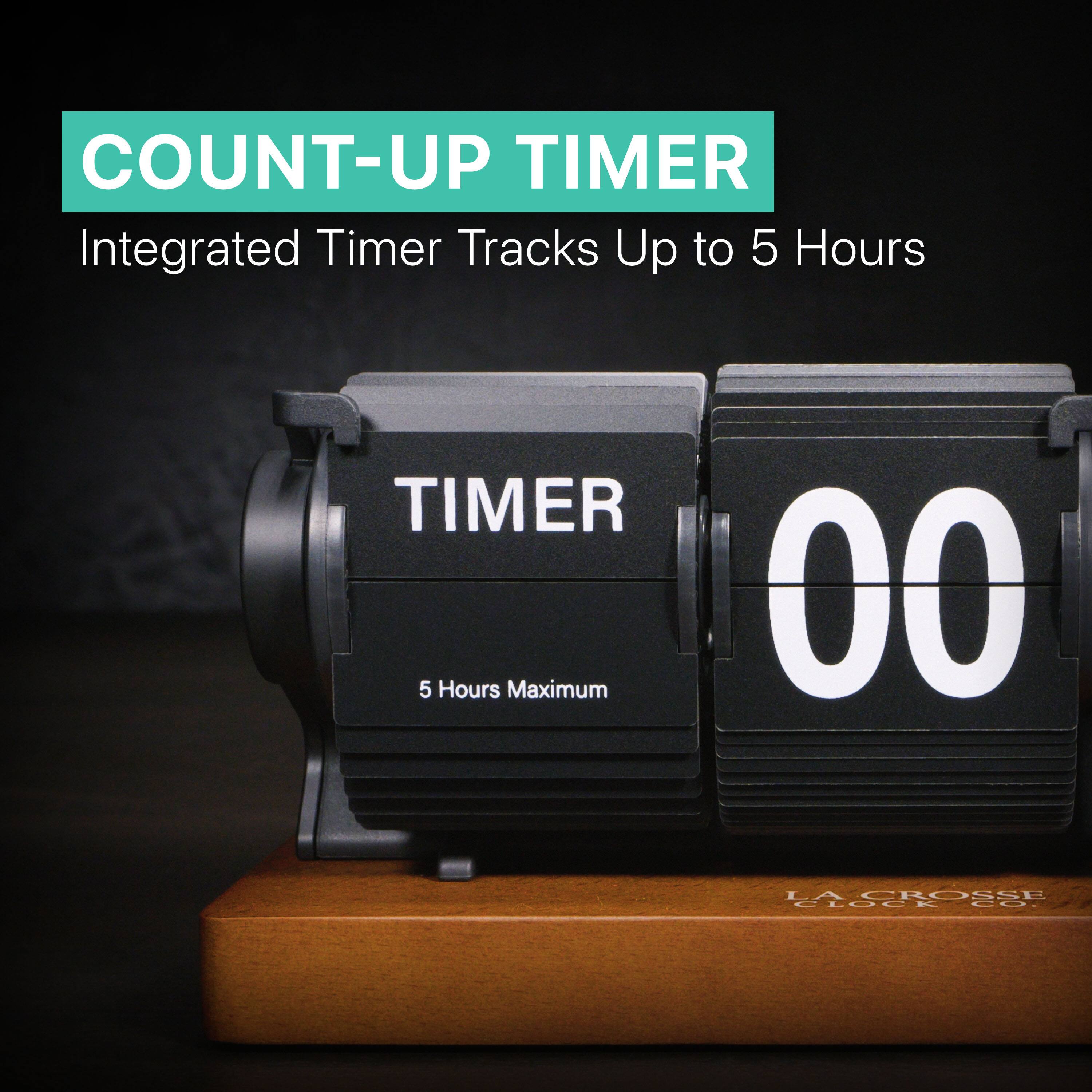 COUNT-UP TIMER  
Integrated Timer Tracks Up to 5 Hours  
TIMER  
5 Hours Maximum  
CROSS CLOCK CO.