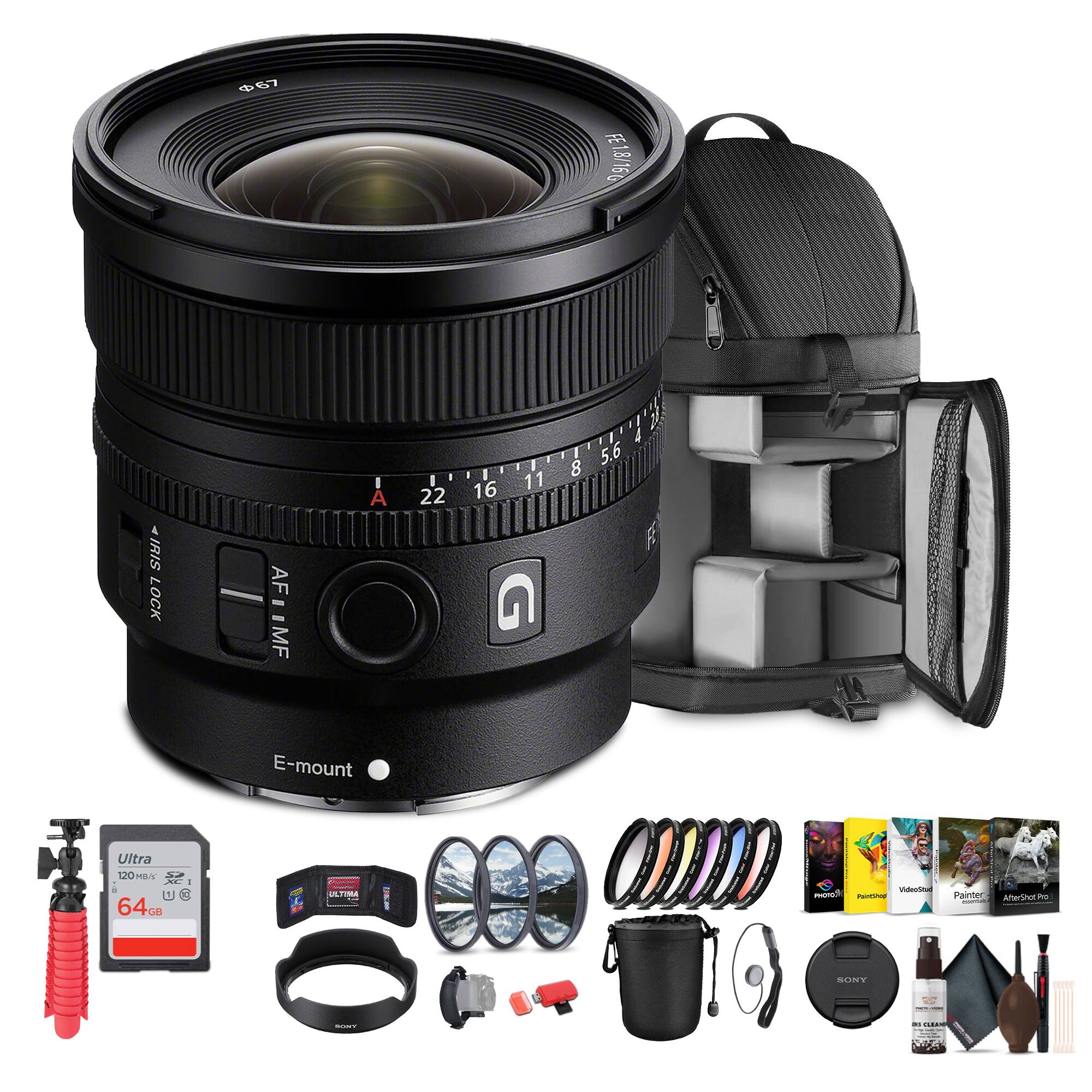 67  
FE 1.8/16G  
IRIS LOCK  
AF // - MF  
I A  
22  
16  
11  
A 8 5.6  
E-mount  
Ultra 120 / S2 XC : 0 64GB  
ULTIMA  
VideoStud  
PaintShop  
Painter AfterShot Pro.  
SONY  
80