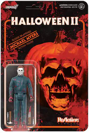 **Super7 Warning: Choking Hazard Ages 14+ Adult Collectible - Not a Toy**
**Halloween II**
**Blood Splattered Michael Myers Action Figure**
**ReAction Figures**