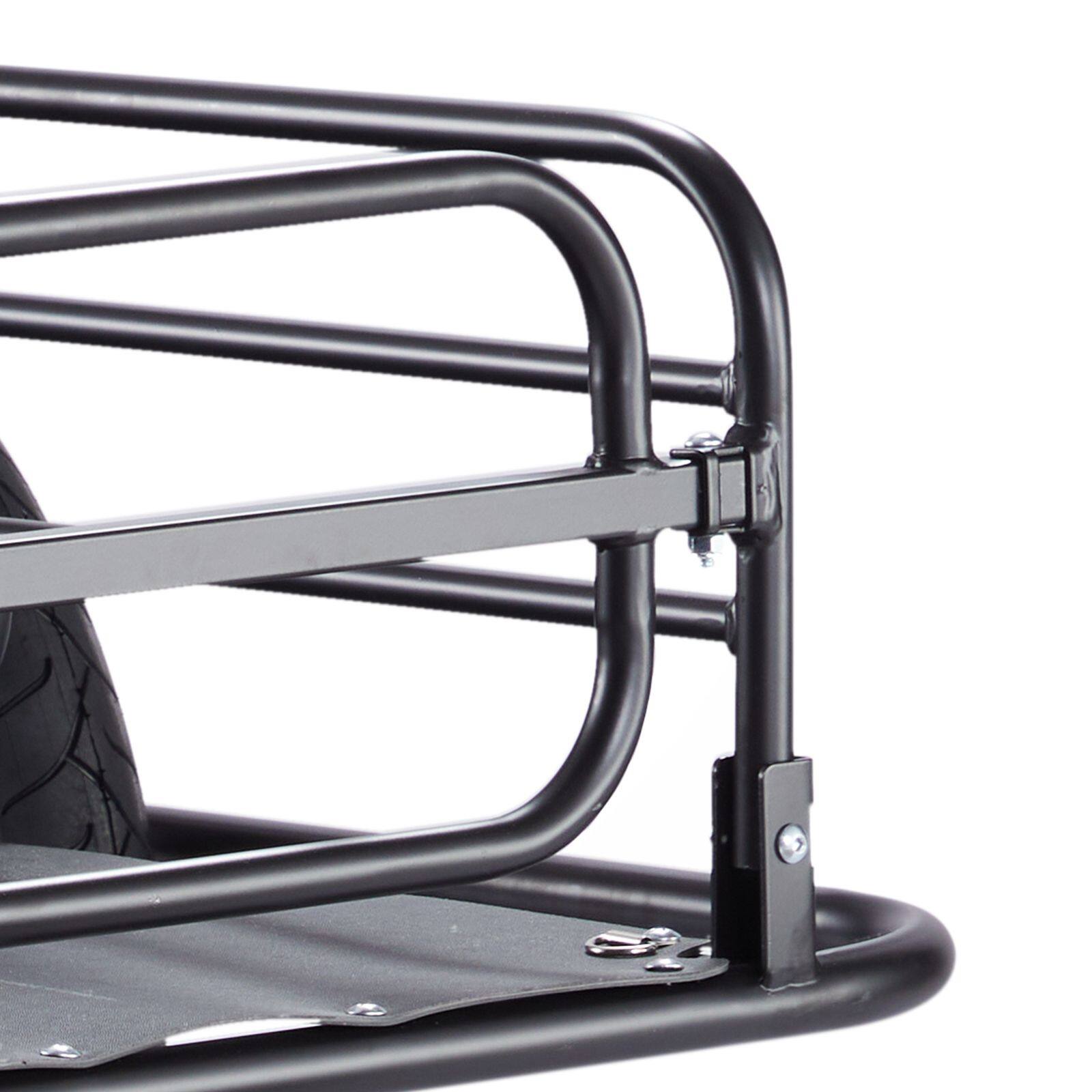 Left. Loheer - Loheer Heavy-Duty Bike Cargo Trailer Foldable Bicycle Wagon Cart with Universal Hitch.