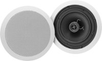 Front Zoom. Dynex™ - 6.5" 2-Way In-Ceiling Speakers (Pair) - Black.