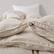 Back. Peace Nest - Peace Nest White Goose Down Feather Fiber Comforter Heavyweight Duvet Insert, Cream, King - Cream.