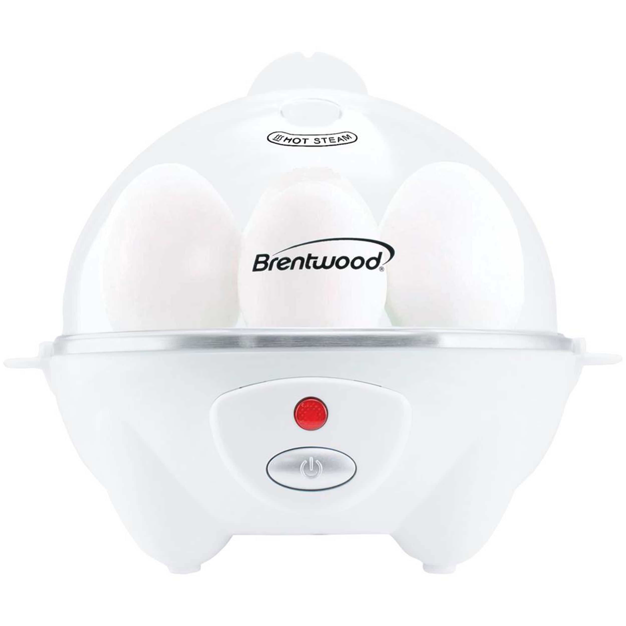 Brentwood Electric 7 Egg Cooker with Auto Shut Off White