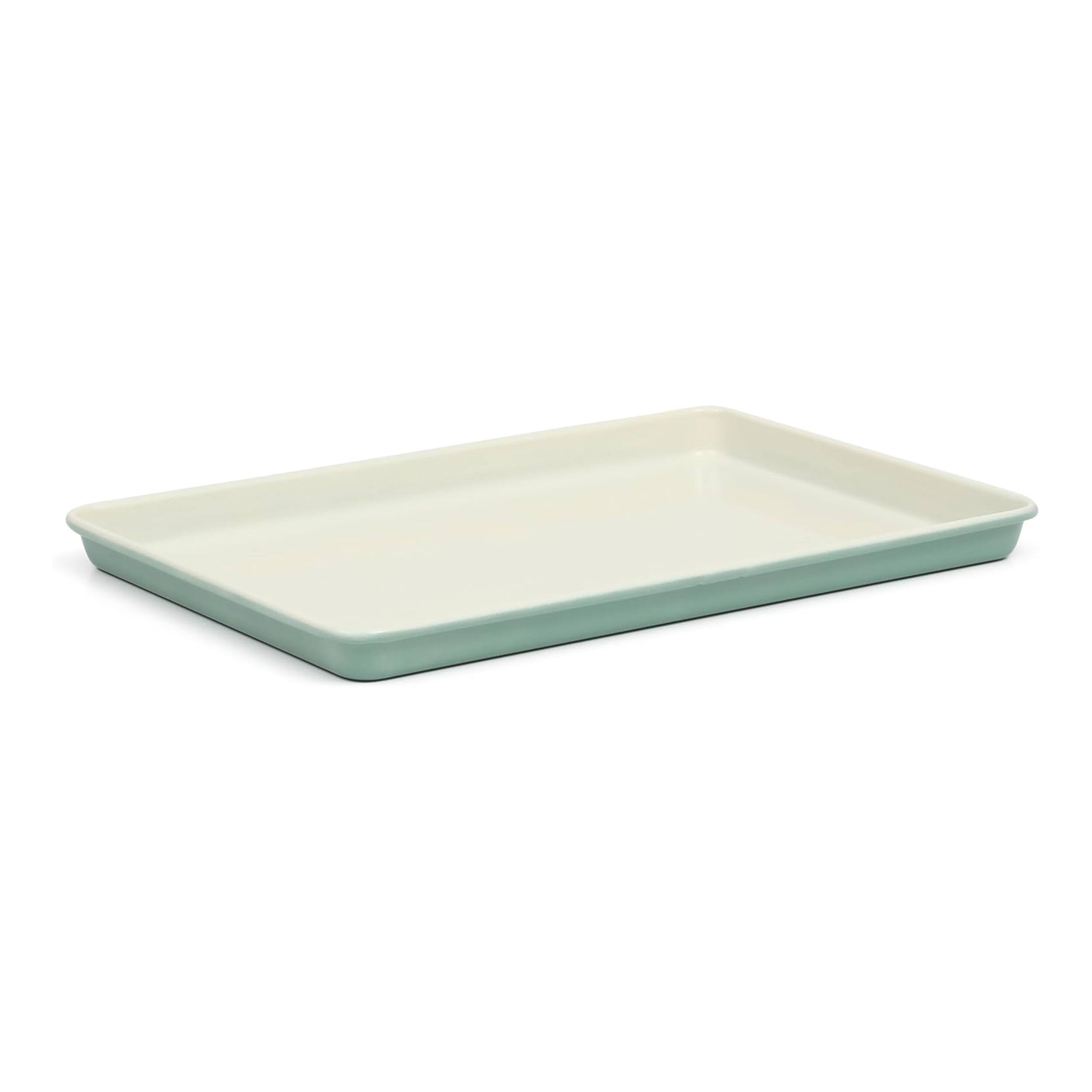 Front. Martha Stewart - Martha Stewart Gallen 17 x 11 Inch Nonstick Carbon Steel Cookie Sheet in Teal - Teal.