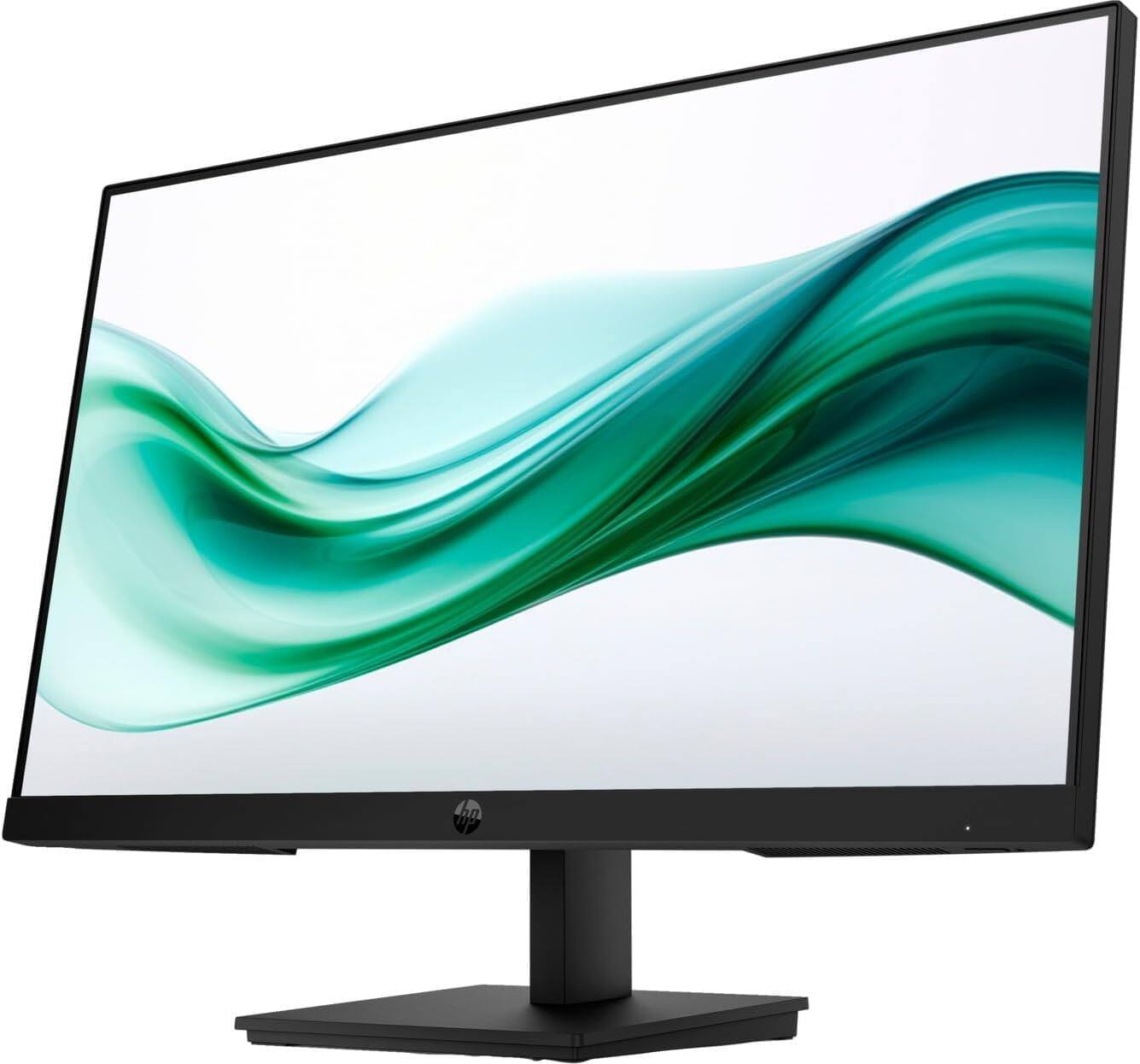 Left. HP - HP Series 3 Pro 324pv 24"  FHD Monitor, Anti-Glare, Flicker Free, VESA Mount, VGA & DKZ Hub, Black (9U5C1AA#ABA) 2 Pack - Black.