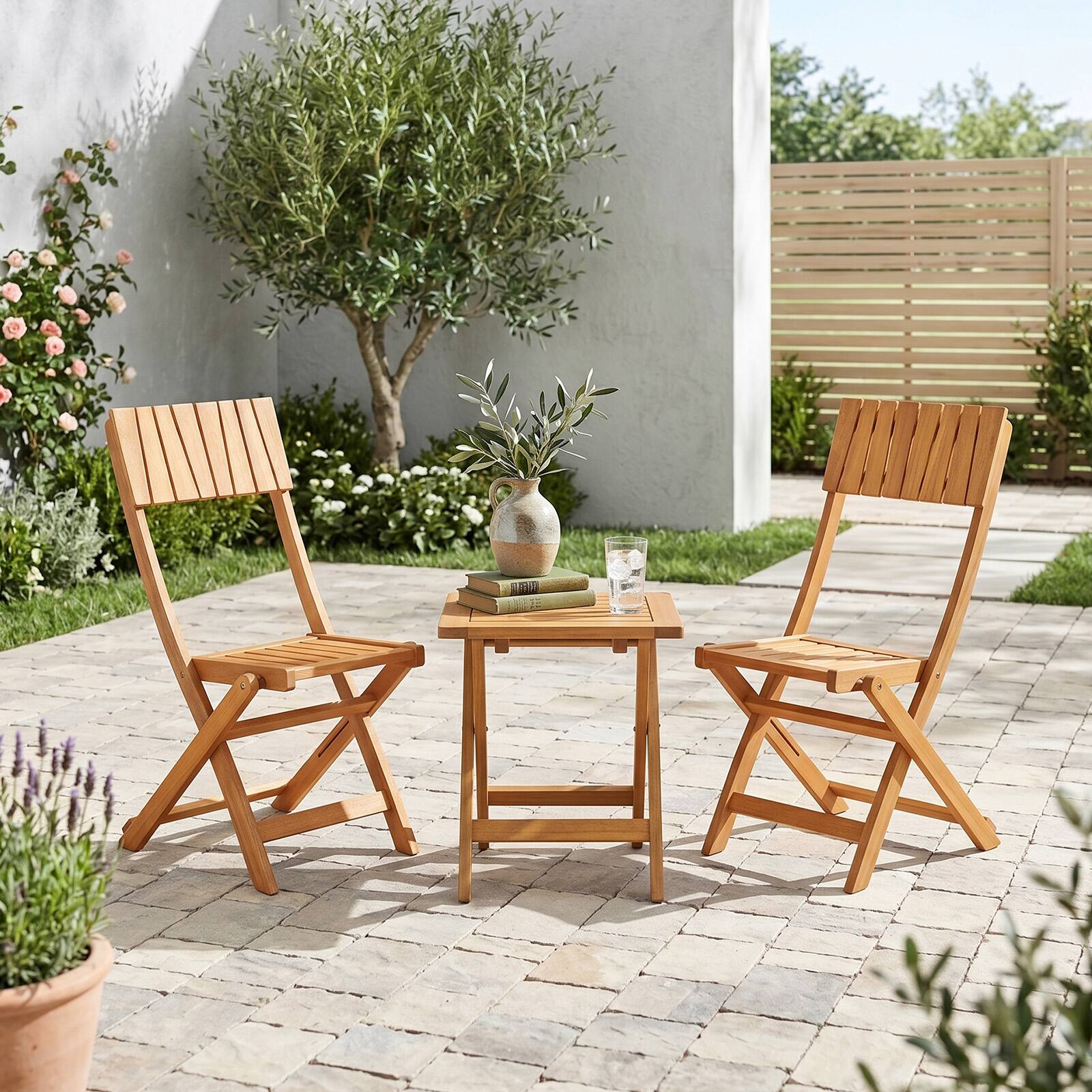Alt View 4. Gymax - Gymax 4PCS Folding Chairs w/Slatted Backrest & Seat Armless Design No Assembly Needed - Yellow.