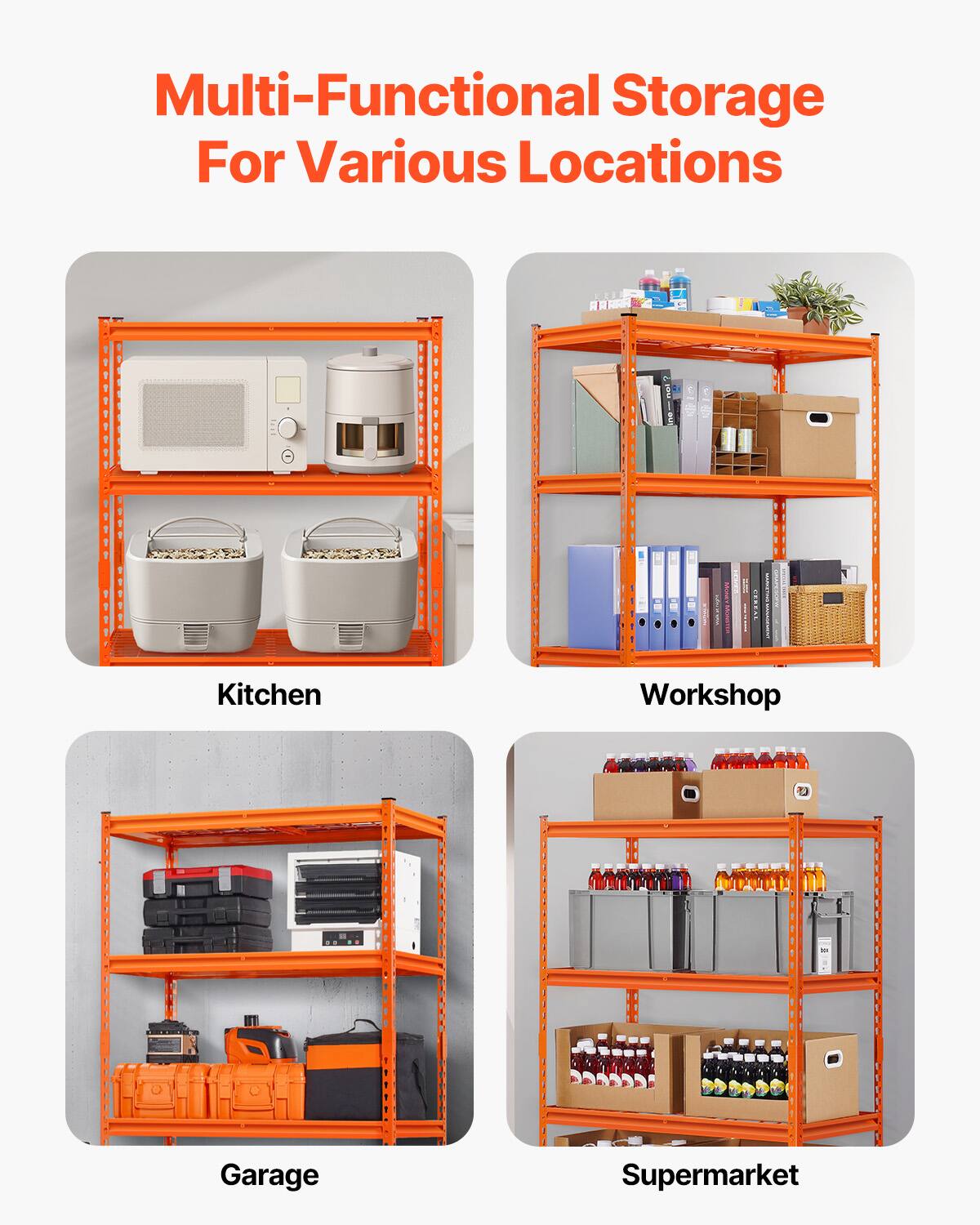 Multi-Functional Storage For Various Locations

Kitchen
Workshop
Garage
Supermarket