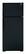 Front Standard. GE - 18.1 Cu. Ft. Frost-Free Top-Freezer Refrigerator - Black.