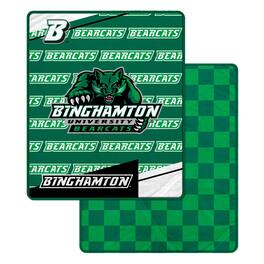 Pegasus - Binghamton Bearcats 60" x 70" Diagonal Ghost Checkered Double-Sided Blanket - Multicolor