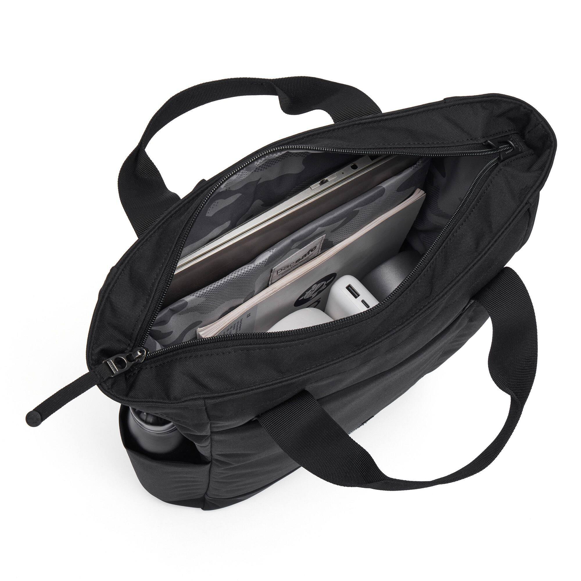 Angle. Pacsafe - GO Totepack - Jet Black.