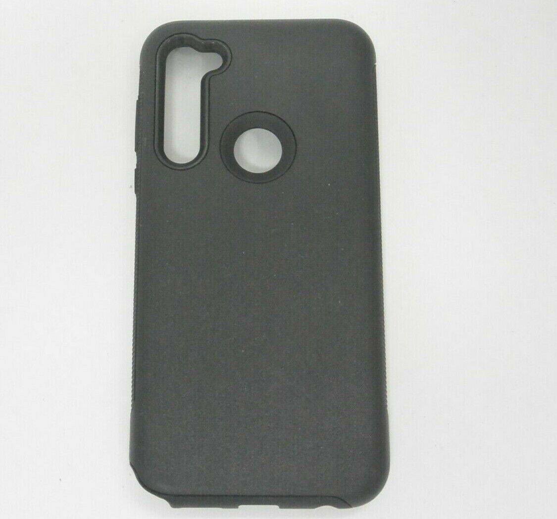 Front. Verizon - Verizon Case and Blue Light Protector for moto g power - Black.