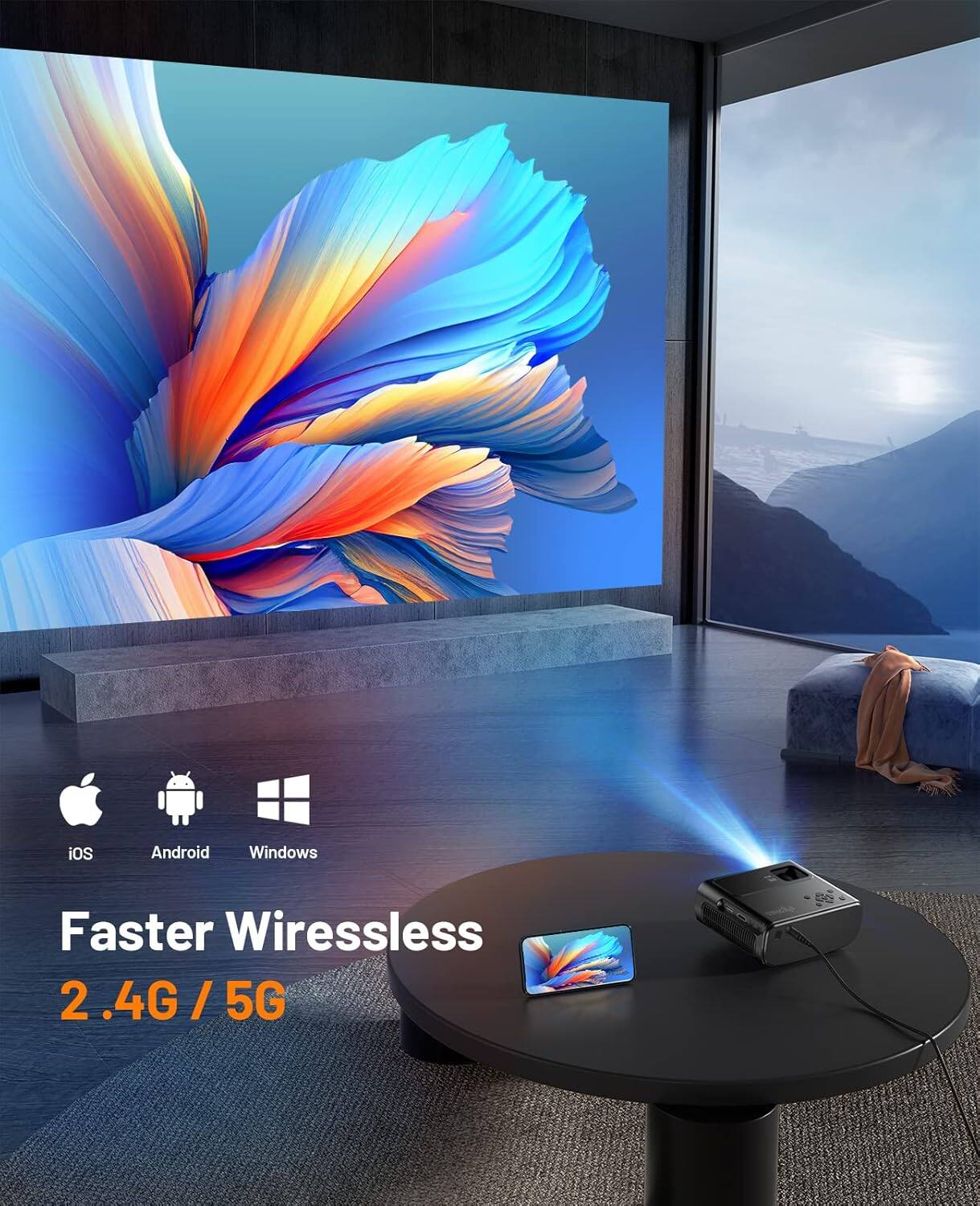 iOS, Android, Windows, Faster Wireless, 2.4G / 5G, 2.4G