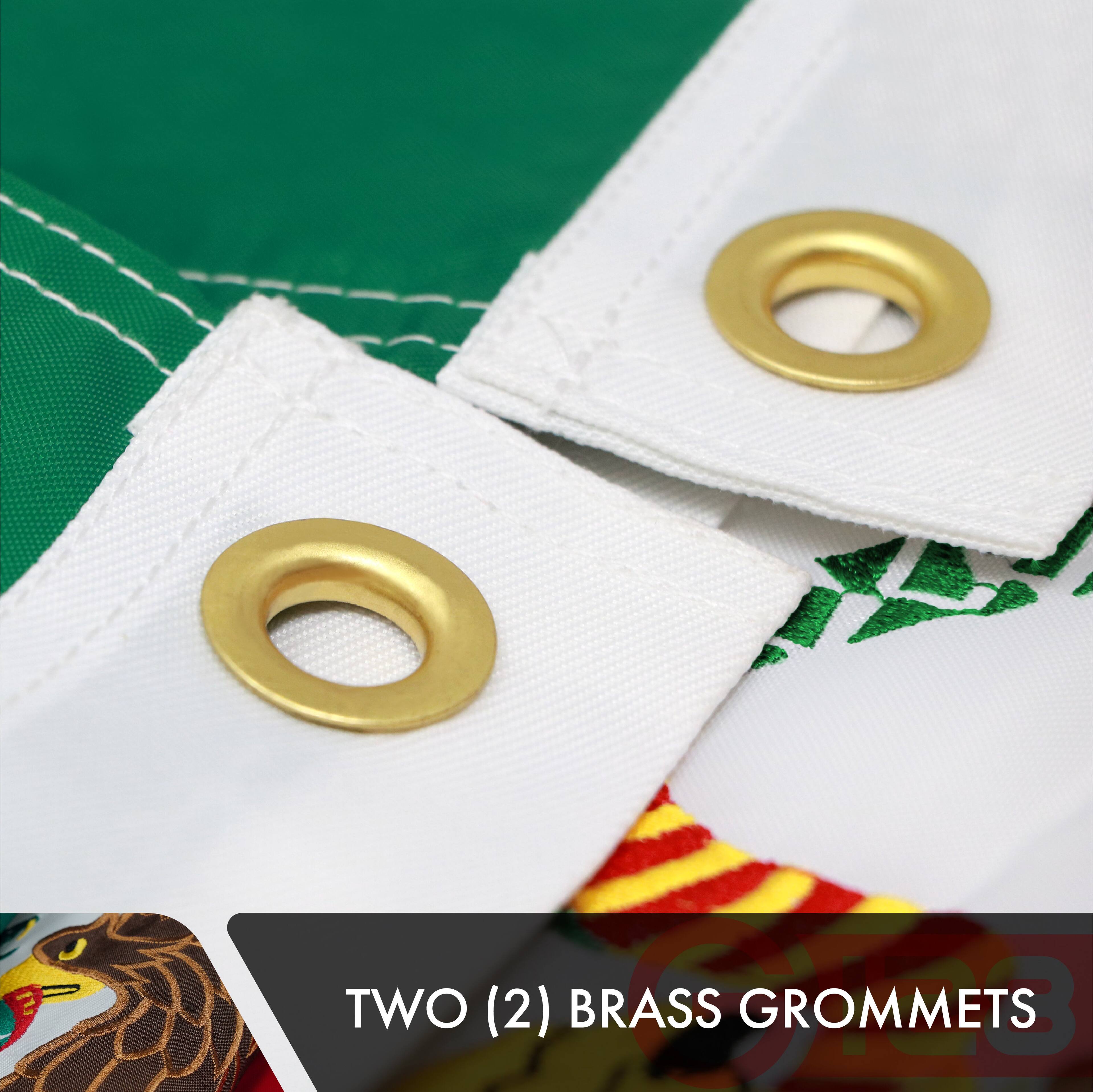TWO (2) BRASS GROMMETS