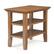 Angle. Simpli Home - Acadian Narrow Side Table - Light Golden Brown.