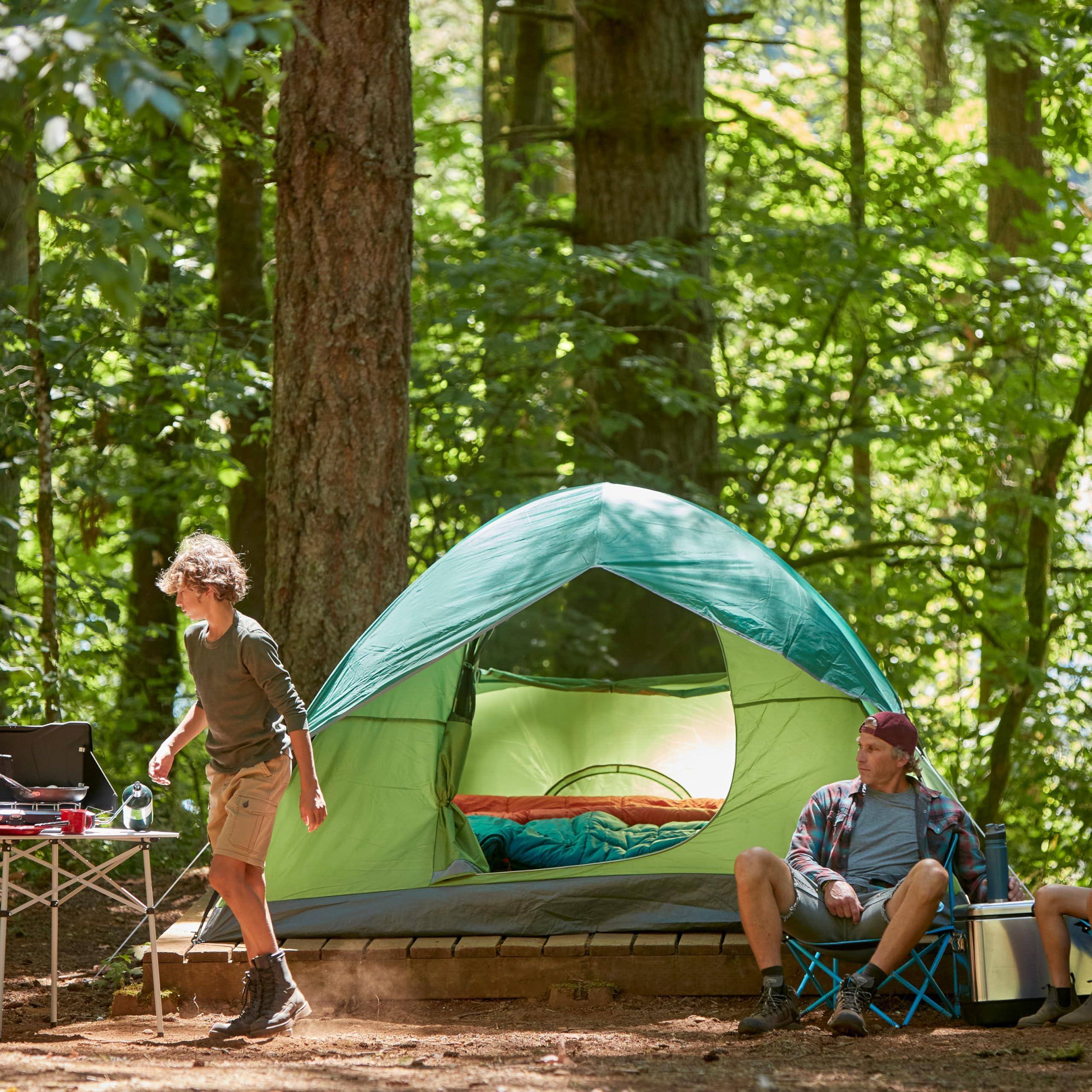 Coleman Sundome Campingzelt – 2/3/4/6 Personen, Wetterfest Mit Rainfly, Schneller Aufbau In 10 Minuten – Ideal Für Festivals, Garten Und Übernachtungen