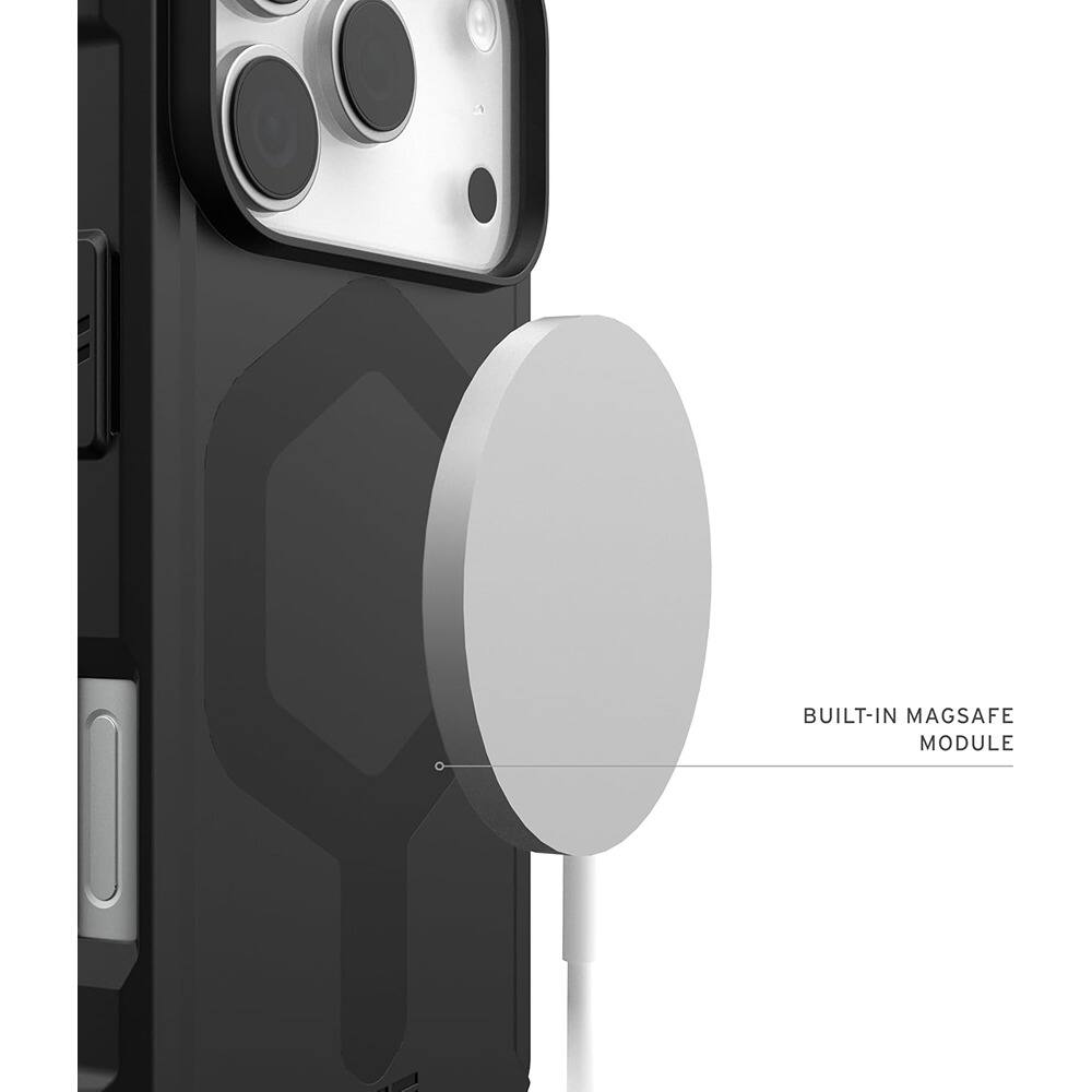 Angle. PARKER SLATER - iPhone 17 Pro Case, Military-Grade Protection - Black.