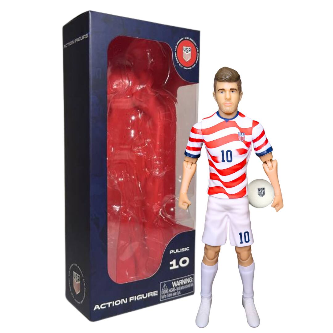 "Banbo Toys - SOCKERS 2026 USMNT Christian Pulisic (Home Jersey) 8"" Collectible Soccer Action Figure" price history on PriceWatchPro