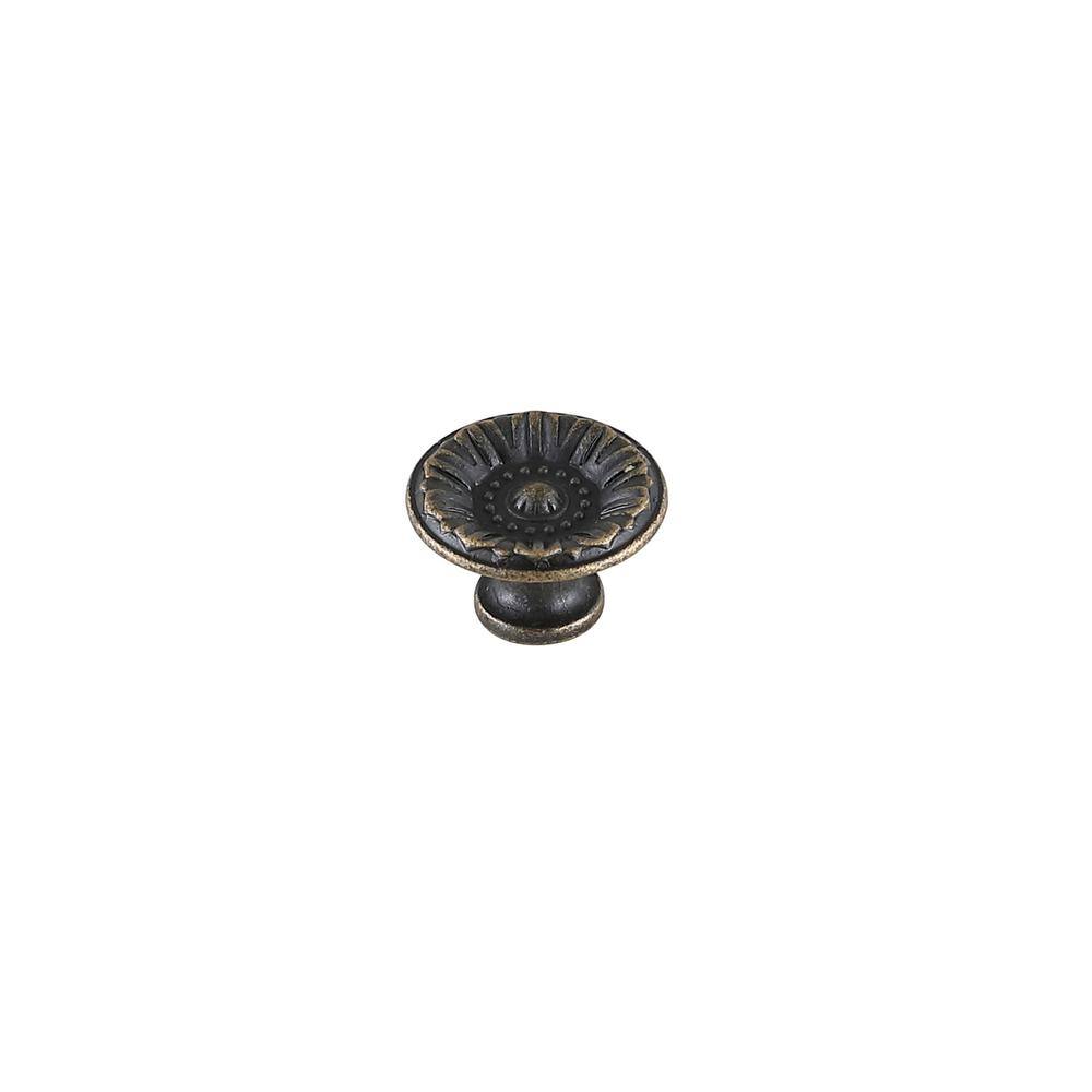 Back. Elegant Decor - Corio 1.1" Diameter Antique Bronze Mushroom Knob Multipack (Set of 10) - Antique Bronze.