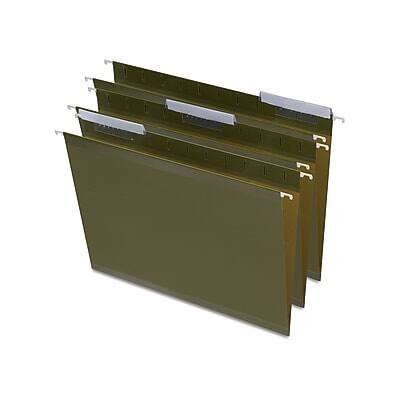 Staples - 100% Recycled Reinforced Recycled Hanging File Folder, 1/3-Cut Tab, Letter Size, 25/Box - Standard Green price history on PriceWatchPro