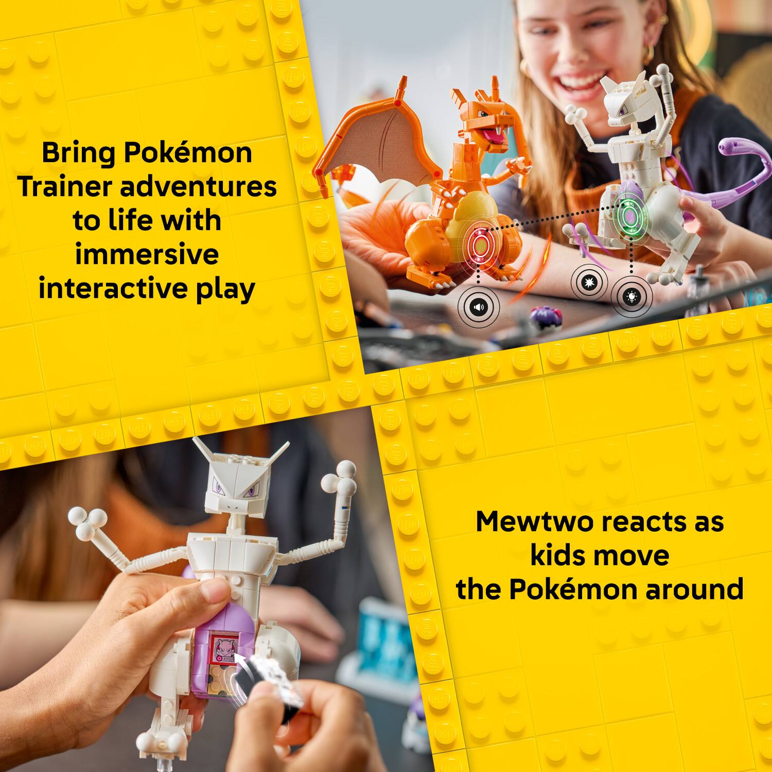 Bring Pokémon Trainer adventures to life with immersive interactive play

Mewtwo reacts as kids move the Pokémon around