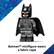 1965 THE DARK KNIGHT Batman minifigure wears a fabric cape