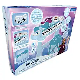 Lexibook - Disney Frozen Electronic Keyboard with Lights, Seat & Microphone