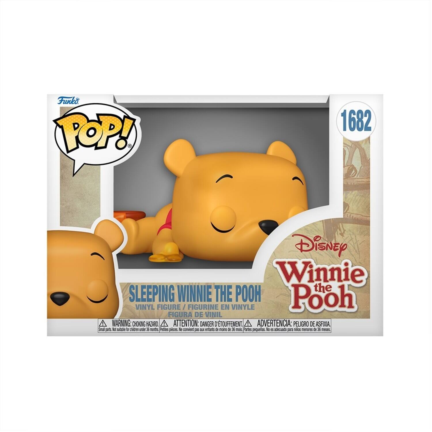 Funko POP! 1682 Disney Winnie the Pooh Sleeping Winnie the Pooh Vinyl Figure / Figurine en Vinyle / Figura de Vinil

Warning: Choking Hazard / Attention: Danger de Tétanie / Advertencia: Peligro de Asfixia

Seal: PS T sutc T nice undr 3 nts Petlaens pices R convient oE - entiant 9 nors de x mos Partes perquetas 1 e adecado para sies menons de 3 meses