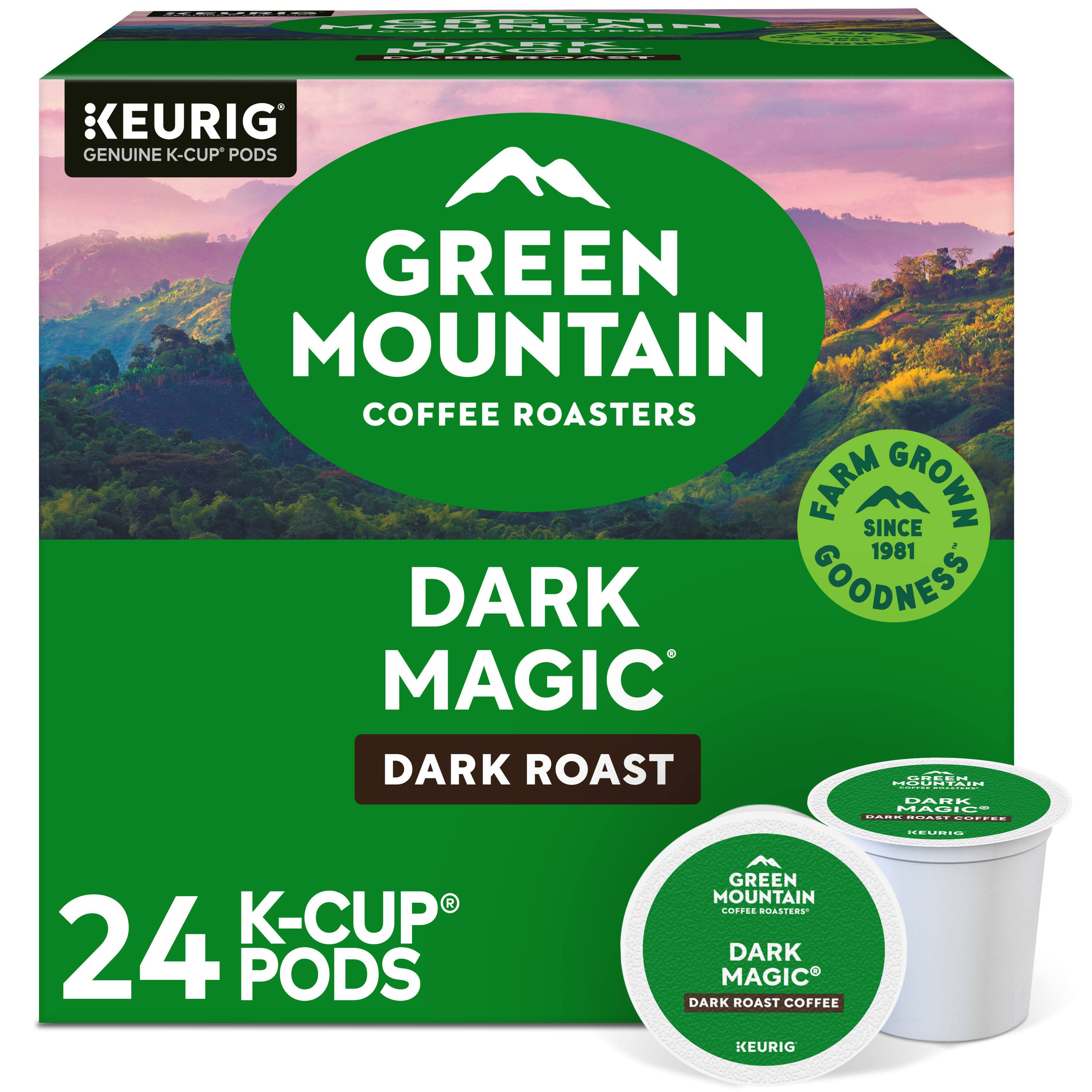 Green Mountain Coffee Roasters Farm Grown Since 1981 Dark Magic Dark Roast Coffee. 24 K-Cup Pods.