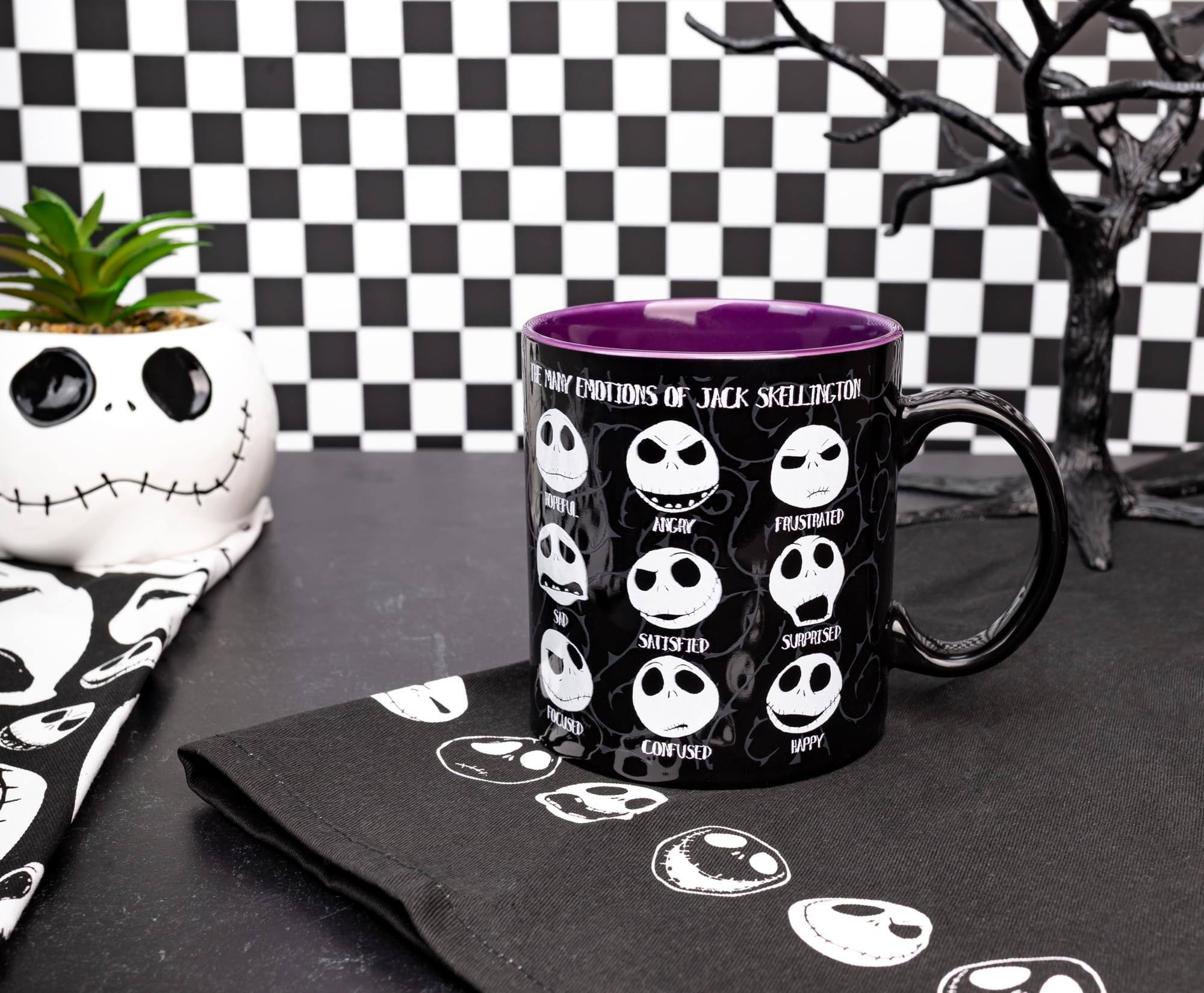 Emotions of Jack Skellington: Angry, Frustrated, Satisfied, Surprised, Confused, Happy