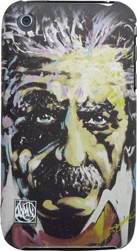 Front Standard. LUX Mobile - Garibaldi Einstein Snap-On Cover for Apple® iPhone® 3G/3GS - Black.