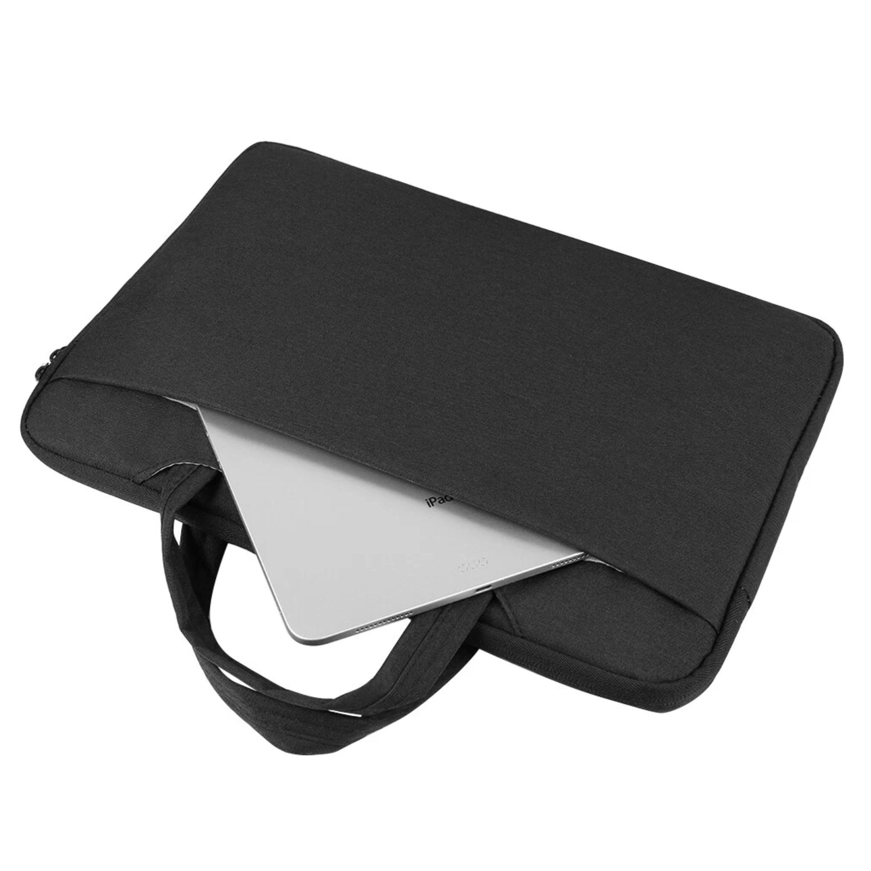 Angle. Kitcheniva - Padded Sleeve Case Carry Bag For 14" Laptop Black - Black.