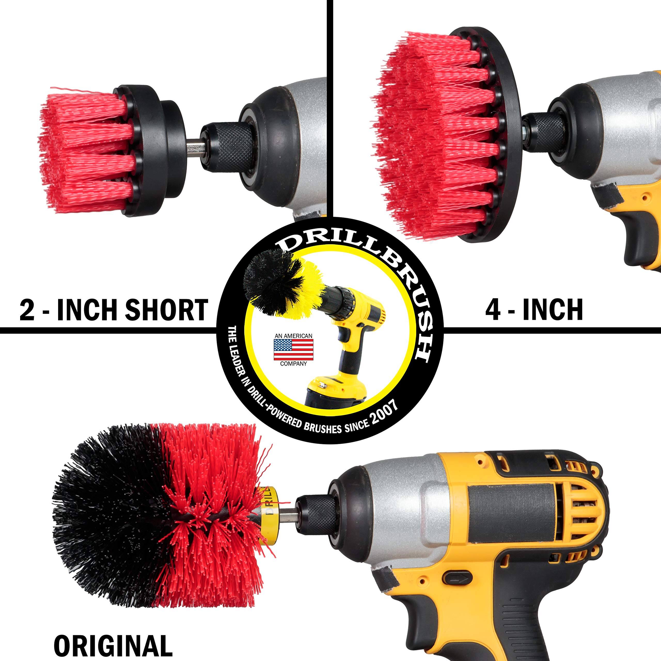 2 - INCH - SHORT, 4 - INCH IN DRILL POWERED BRUSHES, ORIGINAL, AN AMERICAN COMPANY SINCE 2007