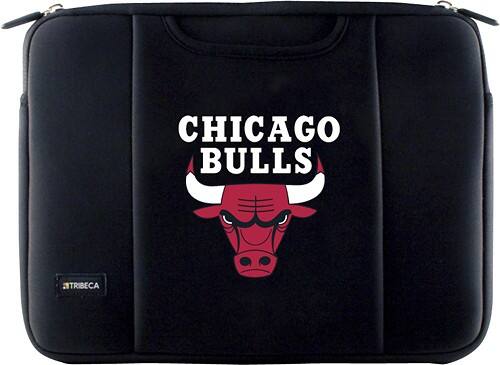 Front Standard. Tribeca - Chicago Bulls Laptop Sleeve - Black.