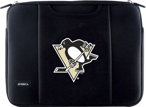 Front Standard. Tribeca - Pittsburgh Penguins Laptop Sleeve - Black.
