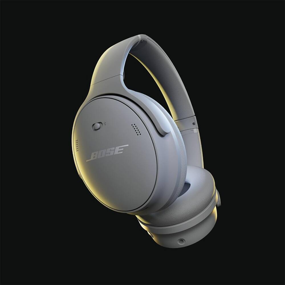 Alt View 2. Bose - QuietComfort Wireless Over-Ear Bluetooth Headphones Power Bundle - Moonlight Gray.