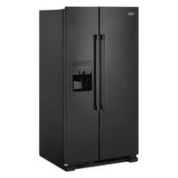 Maytag - 24.5 Cu. Ft. Side-by-Side Refrigerator - Black - Front_Zoom