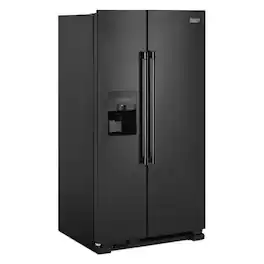 Maytag - 24.5 Cu. Ft. Side-by-Side Refrigerator - Black